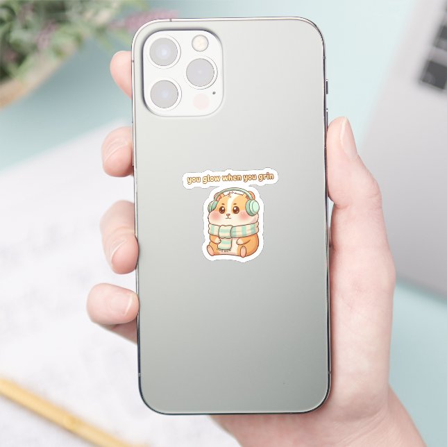 Autocollant de hamster mignon - Vous Rayonnez Quan (Téléphone)