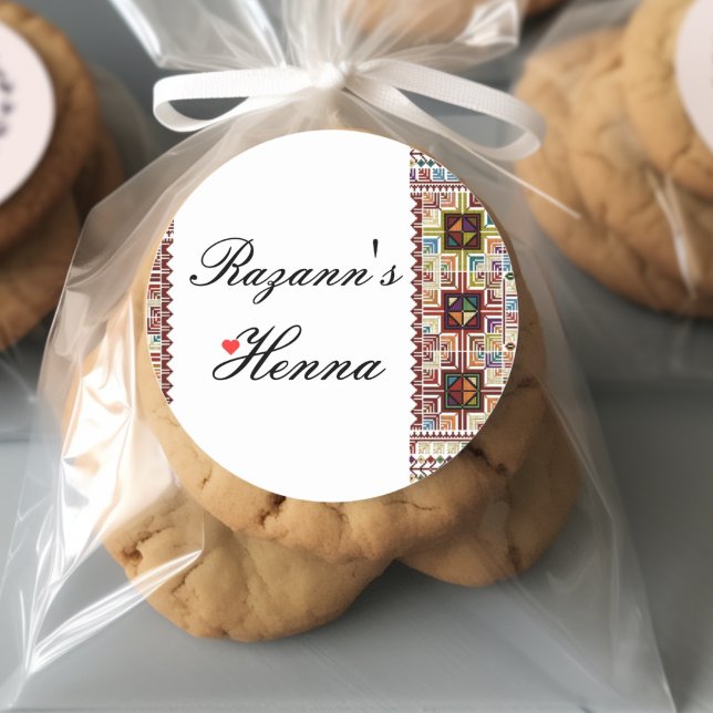 Autocollant de henné palestinien coloré personnali (Créateur téléchargé)