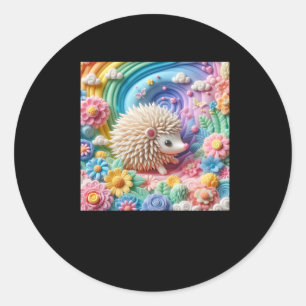 Autocollant de hérisson 3d