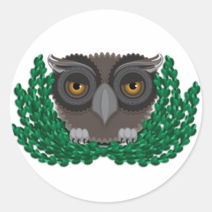 Autocollant de hibou