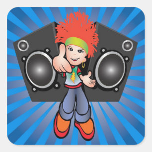 autocollant de hip hop