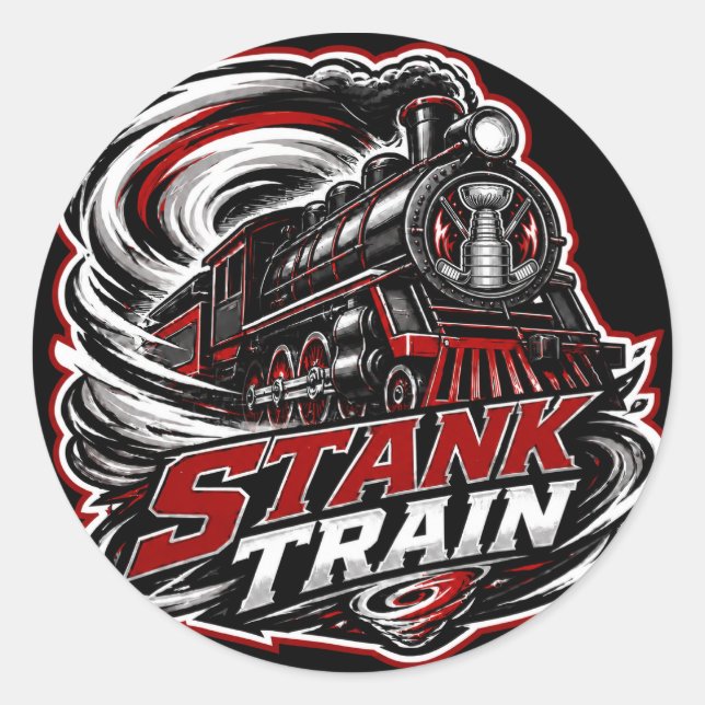 Autocollant de hockey Stank Train Caroline (Devant)
