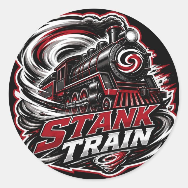 Autocollant de hockey Stank Train Caroline (Devant)