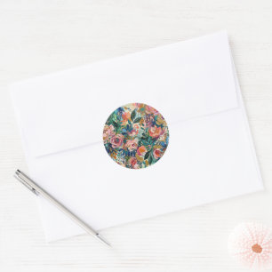 Autocollant de jardin floral vibrant