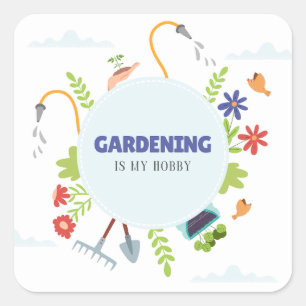 Autocollant de jardinage élégant maman de plante