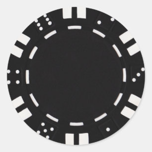 autocollant de jeton de poker