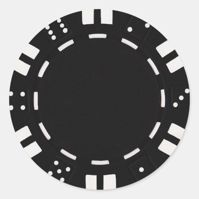 autocollant de jeton de poker (Devant)