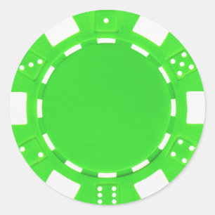 autocollant de jeton de poker