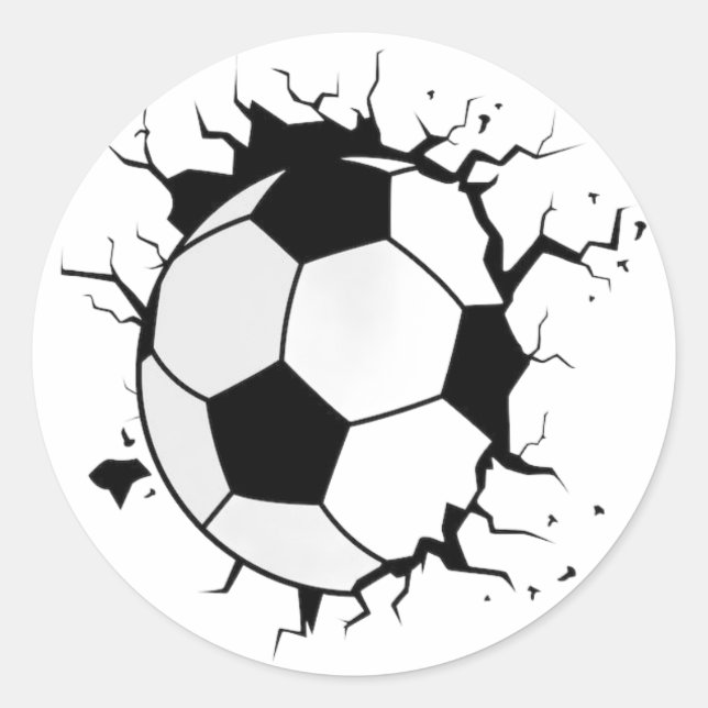 Autocollant de jeu de football dynamique (Devant)