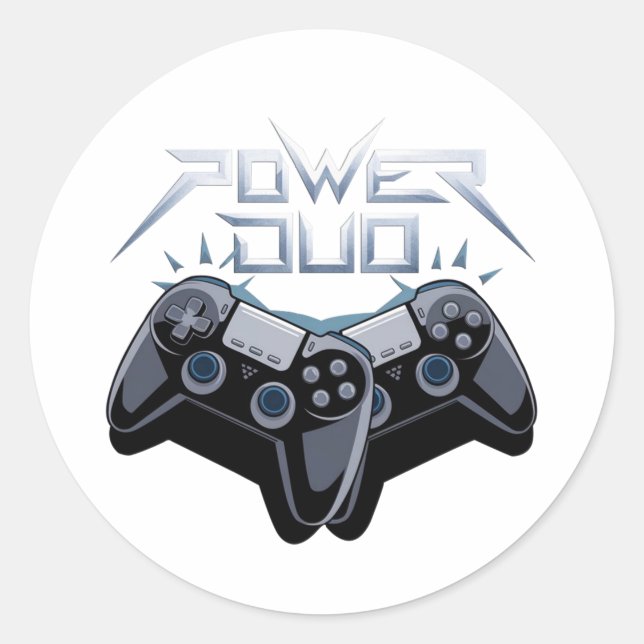 Autocollant de jeu Power Duo Sleek Gray (Devant)