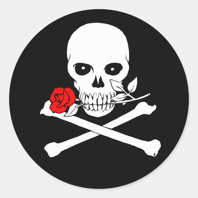 Autocollant de jolly roger (s'est levé) (Devant)