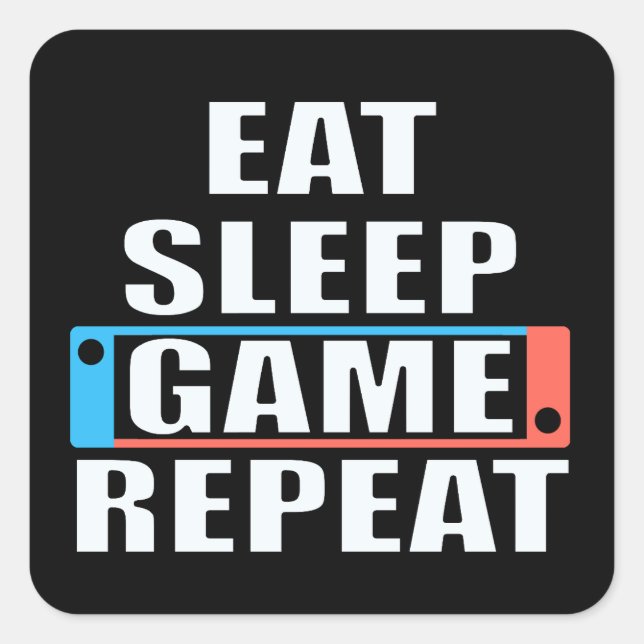 Autocollant de joueur. Jeux vidéo amusants (Devant)