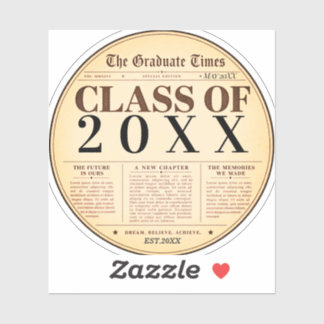 Autocollant de journal vintage pour la promotion d