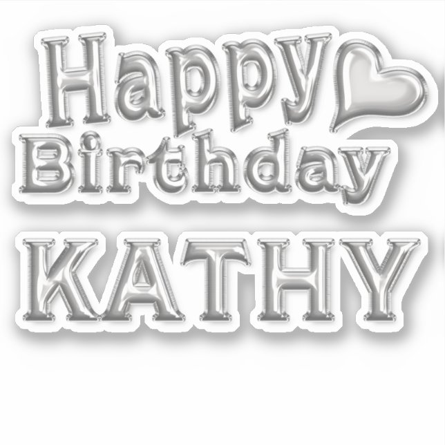 Autocollant de Kathy Happy Birthday (Devant)