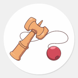 Autocollant de Kendama en bois traditionnel japona