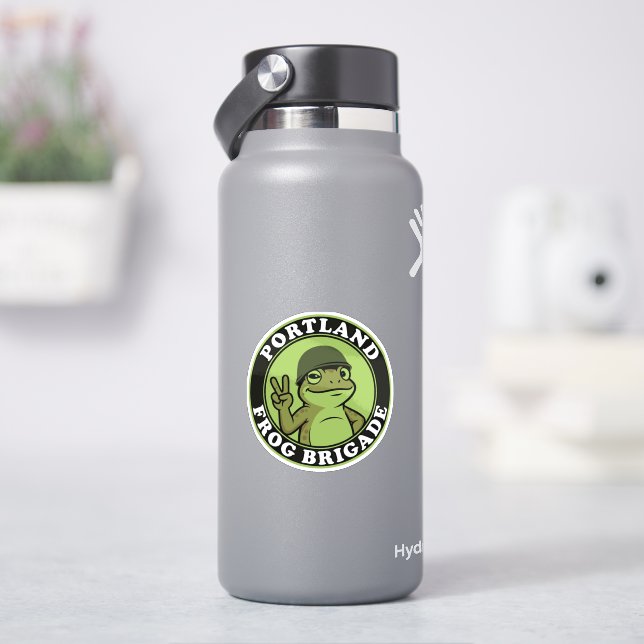 Autocollant de la brigade de grenouilles de Portla (HydroFlask)