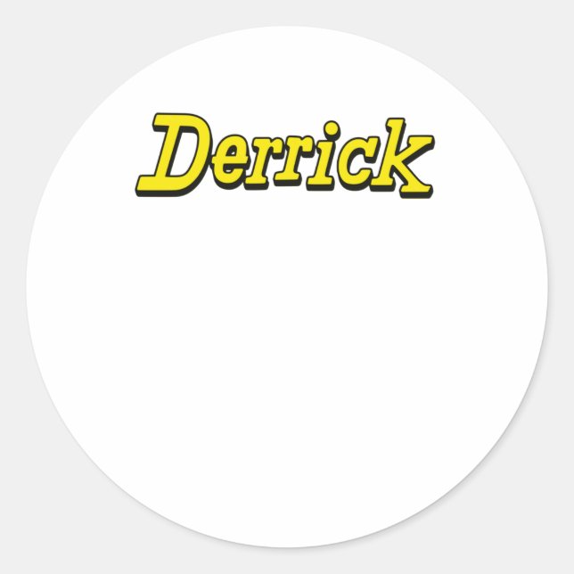 Autocollant de la chemise Derrick Fan (Devant)