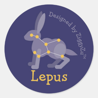 Autocollant de la constellation du Lièvre Lepus
