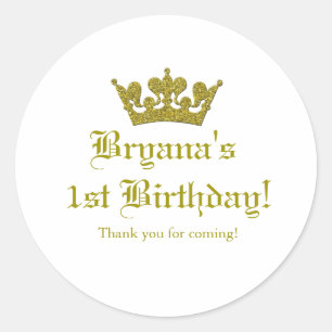 Autocollant de la Couronne Royale Princesse Paille