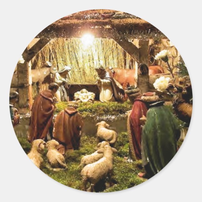 autocollant de la crèche (Devant)