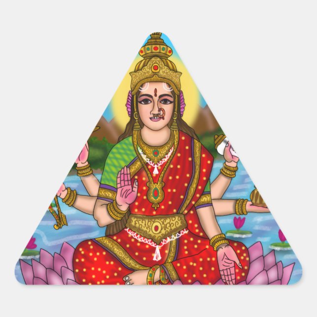 Autocollant de la déesse Lakshmi (Devant)