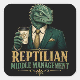 Autocollant de la gestion intermédiaire reptilienn
