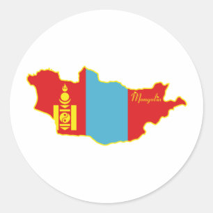 Autocollant de la Mongolie