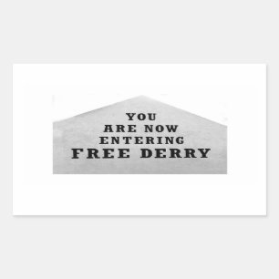 autocollant de la paroi de la derry