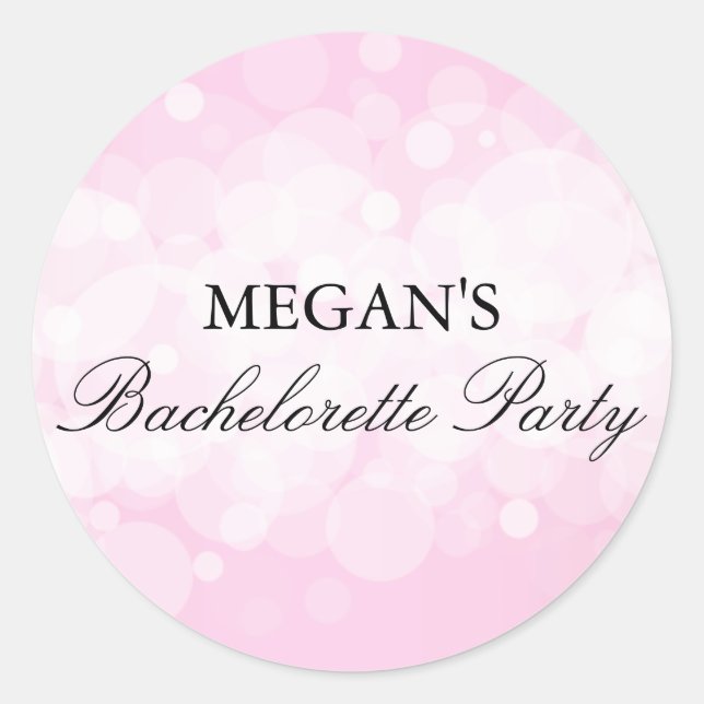 Autocollant de la partie de Bachelorette rose Conf (Devant)