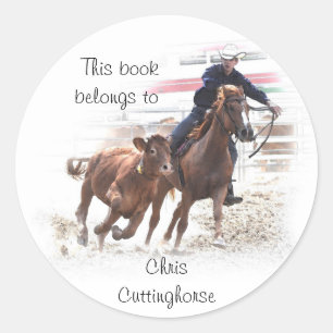 Autocollant de la plaque de croix de cheval