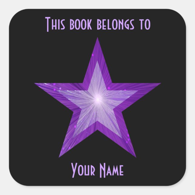 Autocollant de la plaque d'immatriculation Purple  (Devant)