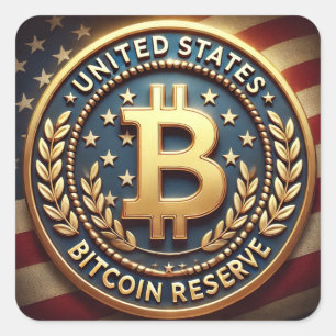 Autocollant de la réserve de Bitcoin des États-Uni