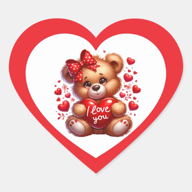 Autocollant de la Saint-Valentin (Devant)