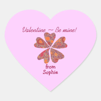 Autocollant de la Saint-Valentin personnalisé avec