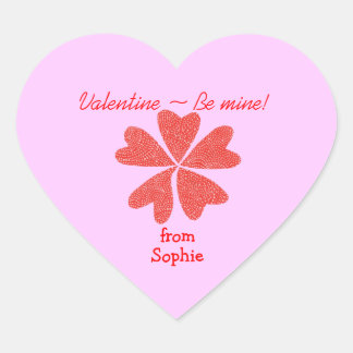 Autocollant de la Saint-Valentin personnalisé avec