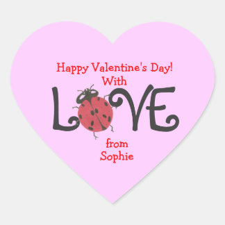 Autocollant de la Saint-Valentin personnalisé cocc