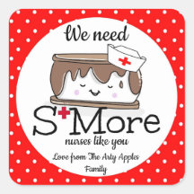 Autocollant de la semaine d'appréciation des infir