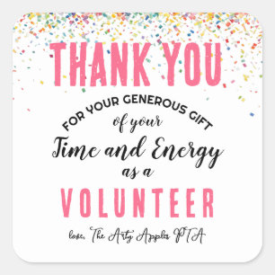 autocollant de la semaine d'appréciation volontair