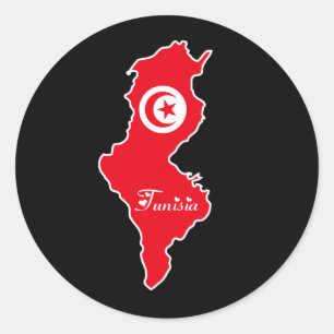 Autocollant de la Tunisie