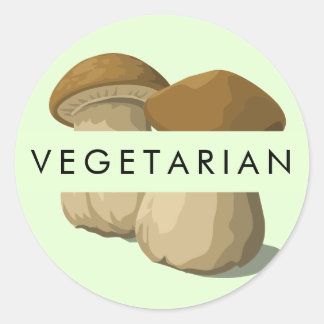 Autocollant de label de nourriture végétarienne