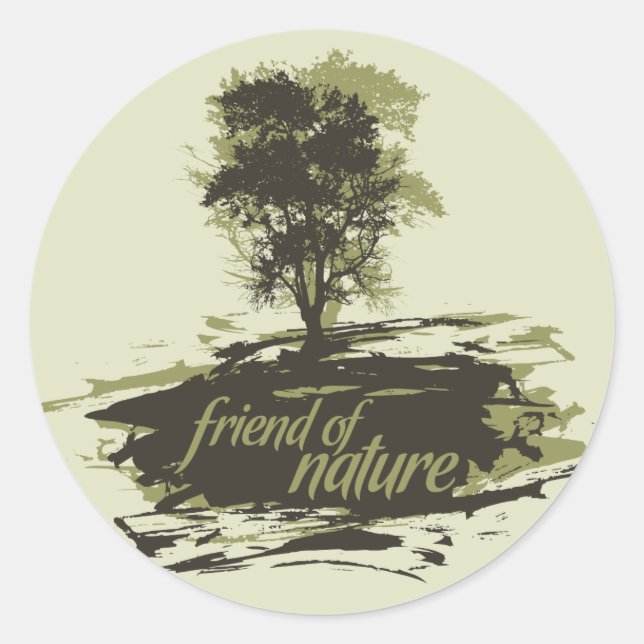 Autocollant de l'ami de la nature (Devant)