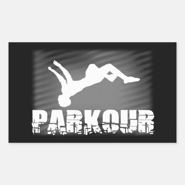 Autocollant de l'athlète parkour (Devant)