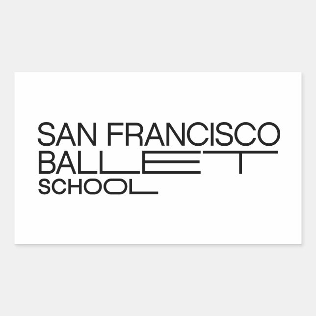 Autocollant de l'école de ballet de SF (Devant)
