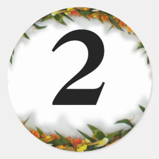 Autocollant de Lei de Hawaïen du numéro 2