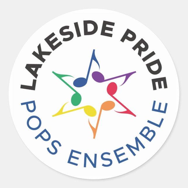 Autocollant de l'ensemble Pops (logo rond) (Devant)