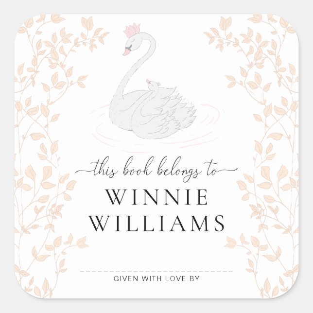 Autocollant de livre appartenant à la princesse cy (Devant)