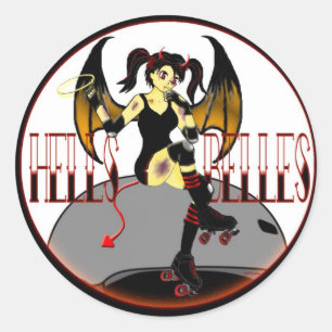 Autocollant de logo de belles d'enfers