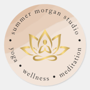 Autocollant de logo de Boho Yoga Studio