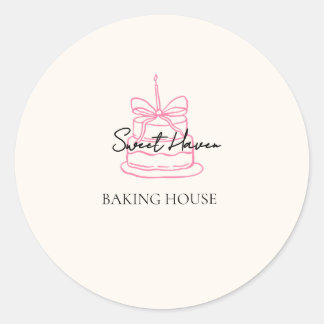 Autocollant de logo de boulangerie mignon | Marque