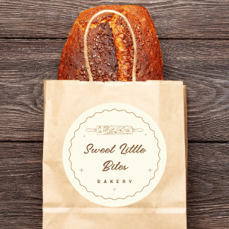 Autocollant de logo de boulangerie Sweet Little Bi